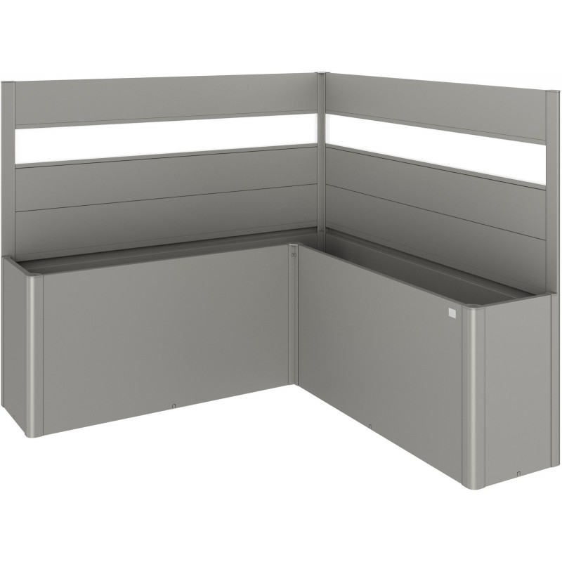 Privacy Screen with Glass Element for BELVEDERE L Metal Planter Biohort Privacy Screen with Glass Element for BELVEDERE L Metal Planter Biohort