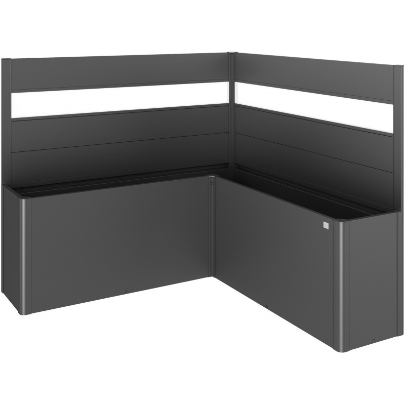 Privacy Screen with Glass Element for BELVEDERE L Metal Planter Biohort Privacy Screen with Glass Element for BELVEDERE L Metal Planter Biohort