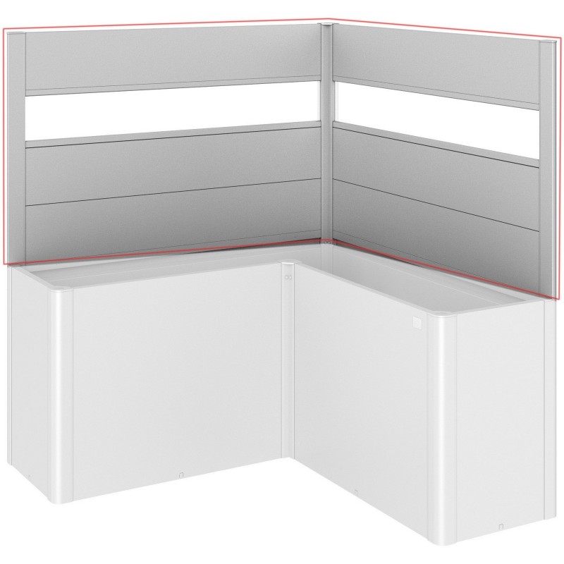 Privacy Screen with Glass Element for BELVEDERE L Metal Planter Biohort Privacy Screen with Glass Element for BELVEDERE L Metal Planter Biohort