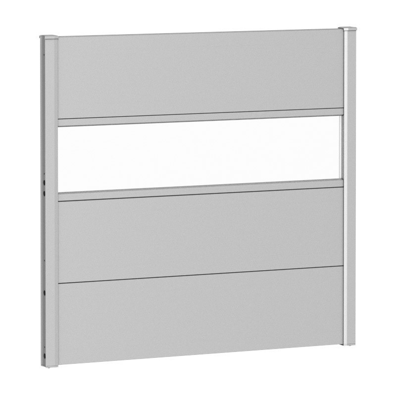 Biohort 90 Metal Privacy Screen with Glass Element Biohort 90 Metal Privacy Screen with Glass Element