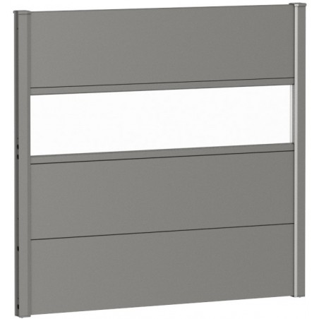 Biohort 90 Metal Privacy Screen with Glass Element