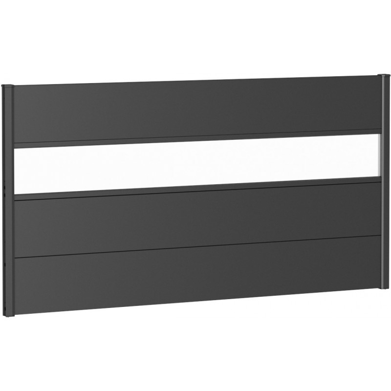 Biohort 90 Metal Privacy Screen with Glass Element Biohort 90 Metal Privacy Screen with Glass Element