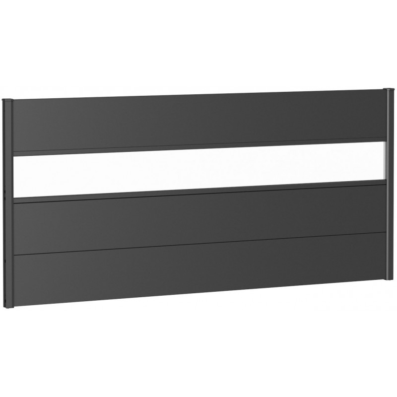 Biohort 90 Metal Privacy Screen with Glass Element Biohort 90 Metal Privacy Screen with Glass Element