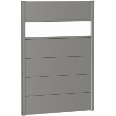 Biohort Metal Privacy Screen 135 with Glass Element