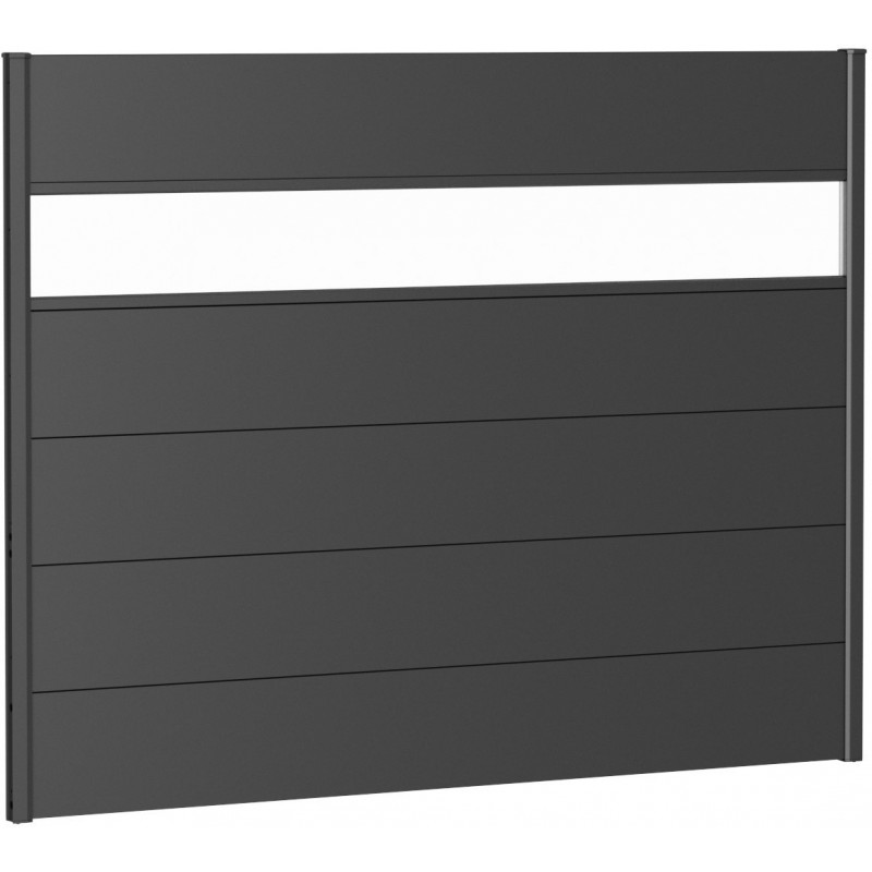 Biohort Metal Privacy Screen 135 with Glass Element Biohort Metal Privacy Screen 135 with Glass Element