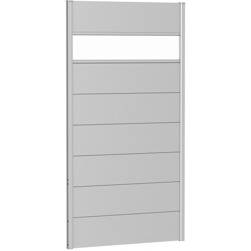 Biohort 180 Metal Privacy Screen with Glass Element Biohort 180 Metal Privacy Screen with Glass Element