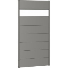 Biohort 180 Metal Privacy Screen with Glass Element