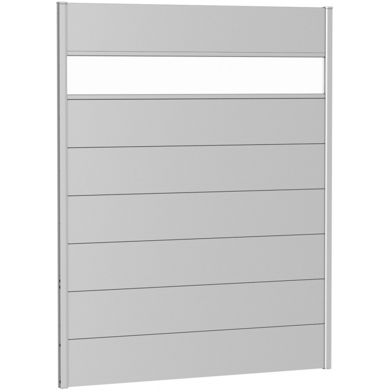 Biohort 180 Metal Privacy Screen with Glass Element Biohort 180 Metal Privacy Screen with Glass Element