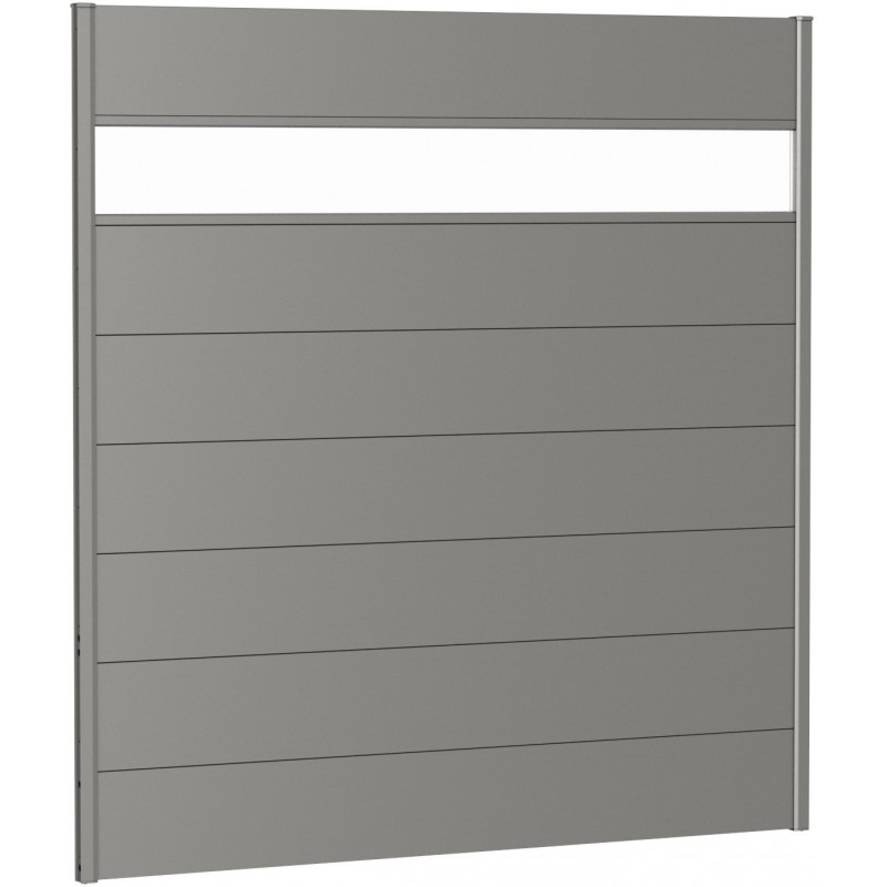 Biohort 180 Metal Privacy Screen with Glass Element Biohort 180 Metal Privacy Screen with Glass Element