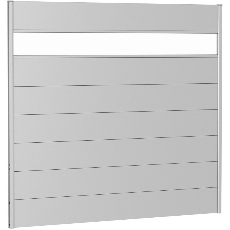 Biohort 180 Metal Privacy Screen with Glass Element Biohort 180 Metal Privacy Screen with Glass Element