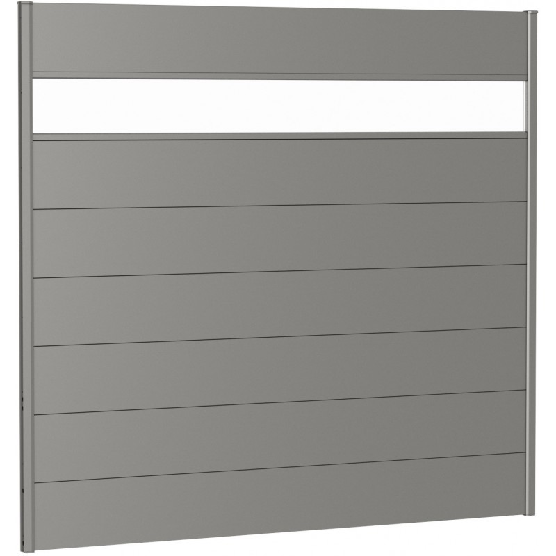 Biohort 180 Metal Privacy Screen with Glass Element Biohort 180 Metal Privacy Screen with Glass Element