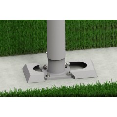 Supporti da Tassellare per Frangivista in Metallo Biohort