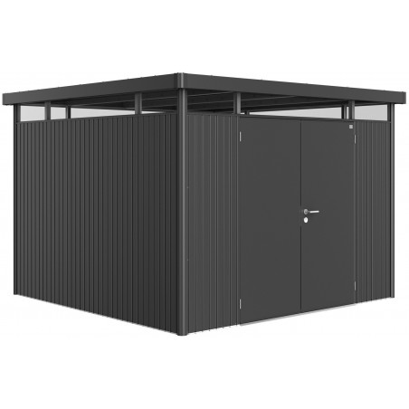 HIGHLINE 6 Metal Garden Shed with Double Door Biohort