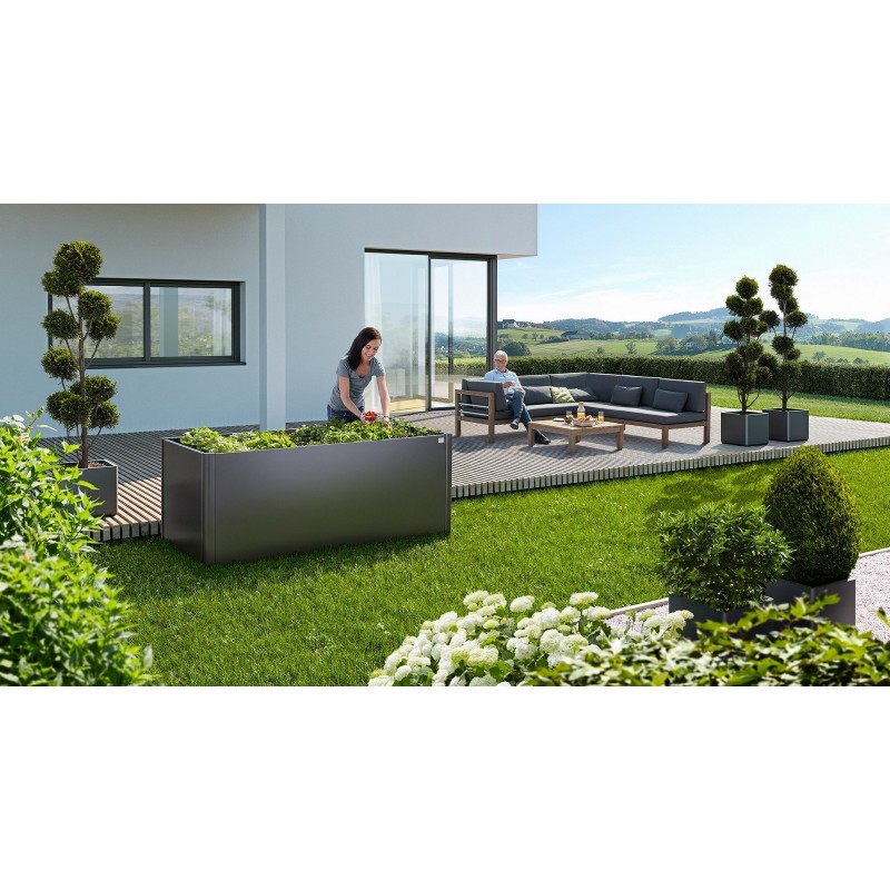 Raised Bed 2 x 0.5 m in Metal Biohort Raised Bed 2 x 0.5 m in Metal Biohort