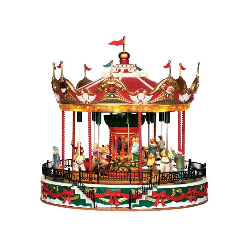Santa Carousel con Alimentatore 4.5V Cod. 34682