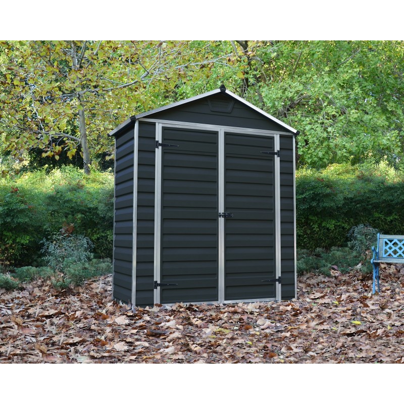 Canopia Skylight Polycarbonate Garden Shed 90X185X217 cm Dark Grey Canopia Skylight Polycarbonate Garden Shed 90X185X217 cm Dark Grey