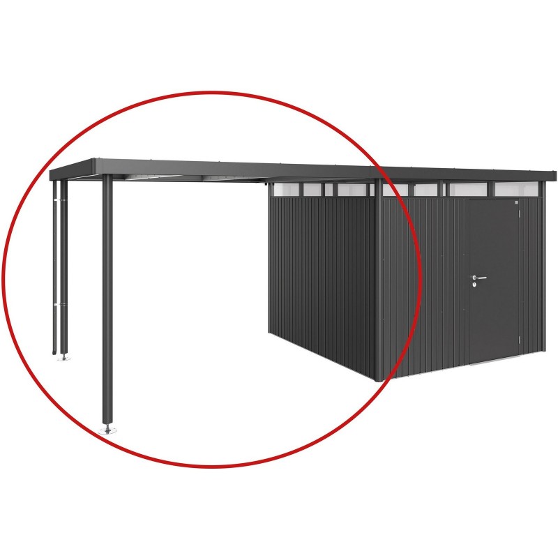 Side Canopy L for HIGHLINE Biohort Metal House Side Canopy L for HIGHLINE Biohort Metal House