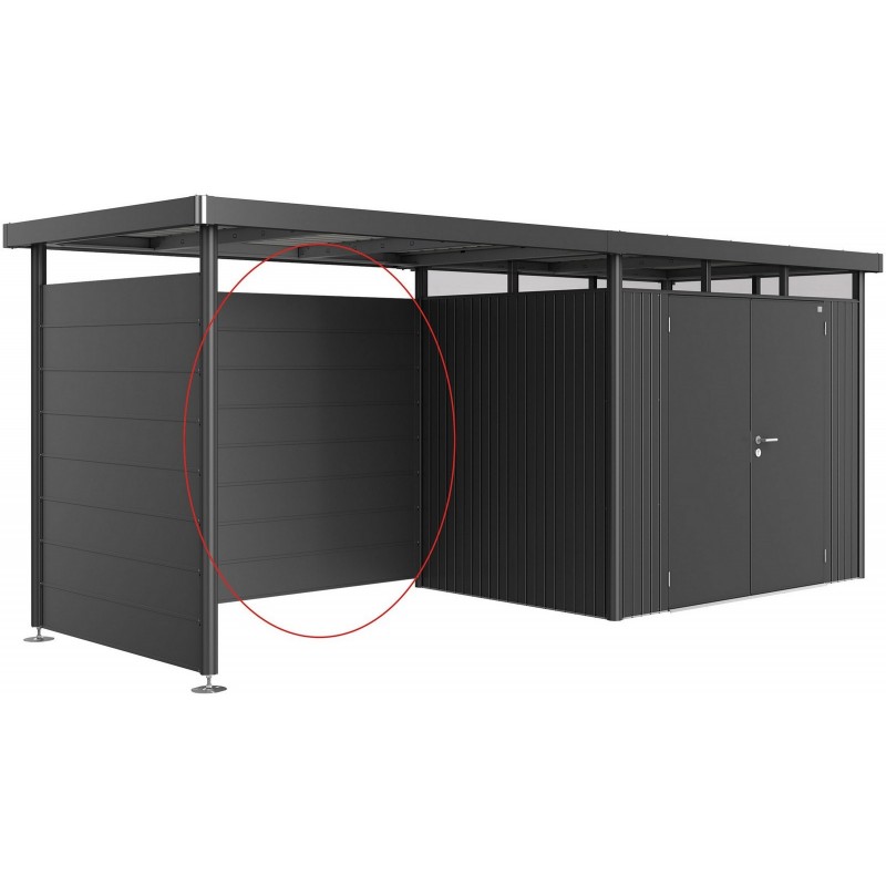 Rear Wall for Side Canopy for HIGHLINE Biohort Metal House