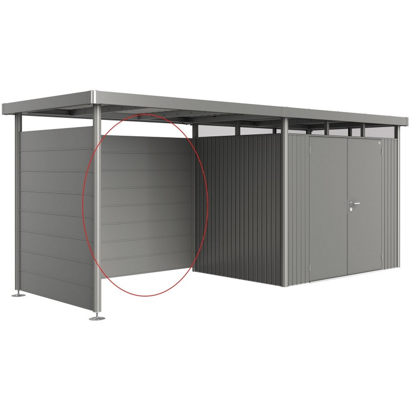 Rear Wall for Side Canopy for HIGHLINE Biohort Metal House