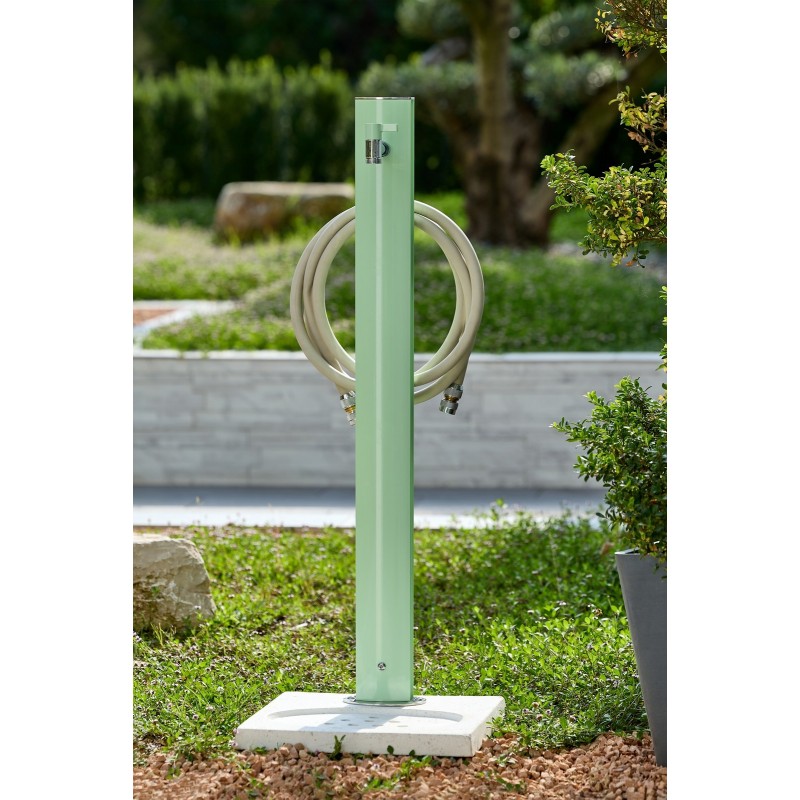 Aquapoint Totem Ground Garden Column Fountain in Sage Green Aquapoint Totem Ground Garden Column Fountain in Sage Green