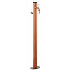 Aquapoint Loop Ground Garden Column Fountain Terracotta