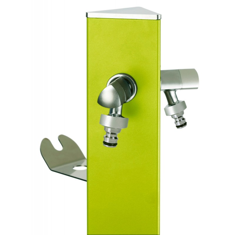 Aquapoint Triangle Underground Garden Column Fountain Pastel Green Aquapoint Triangle Underground Garden Column Fountain Pastel Green