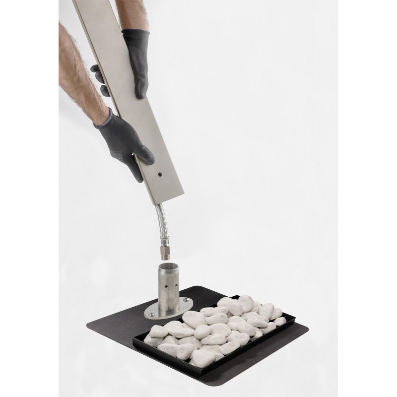 Base in Acciaio con Griglia di Scarico per Fontane Ground Aquapoint