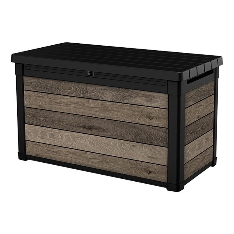 Keter Resin Storage Box SIGNATURE DECO BOX 100 Walnut