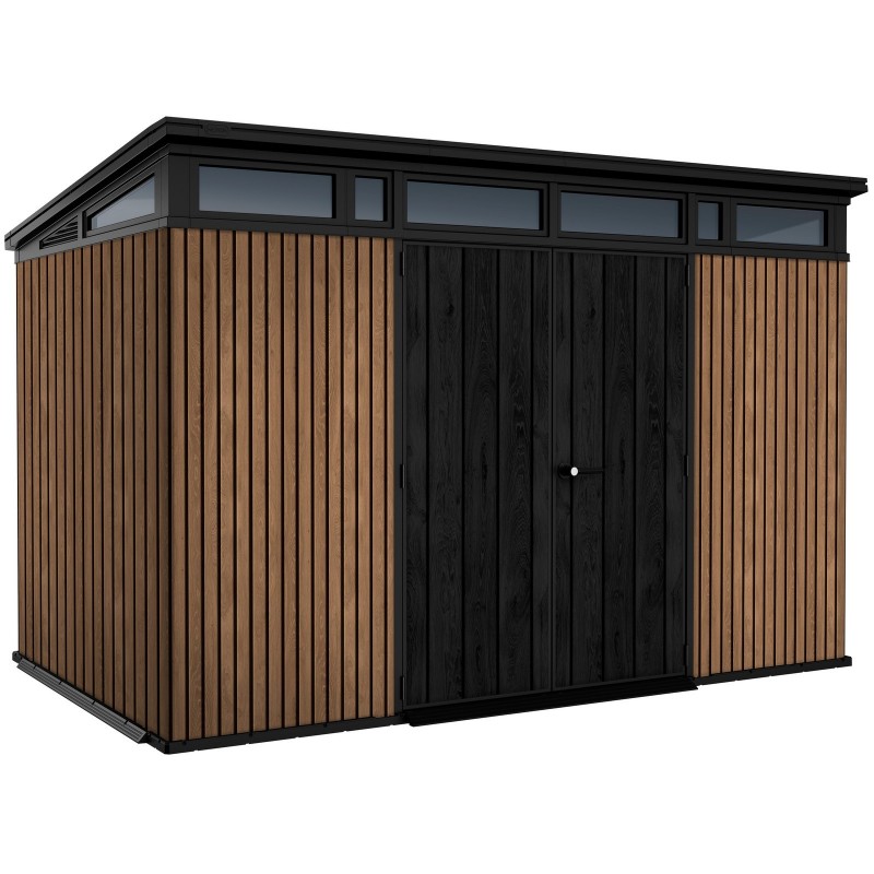 Keter Resin Garden Shed SIGNATURE PENT 11X7 Slatted