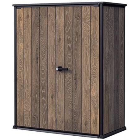 Keter Resin Outdoor Cabinet SIGNATURE VERTICAL Walnut
