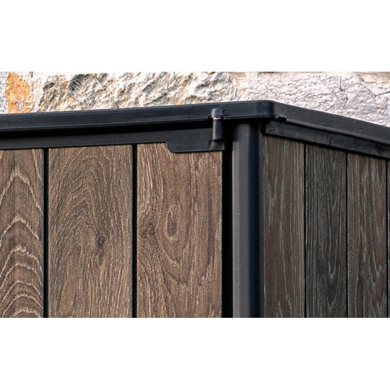 Keter Resin Outdoor Cabinet SIGNATURE VERTICAL Walnut Keter Resin Outdoor Cabinet SIGNATURE VERTICAL Walnut