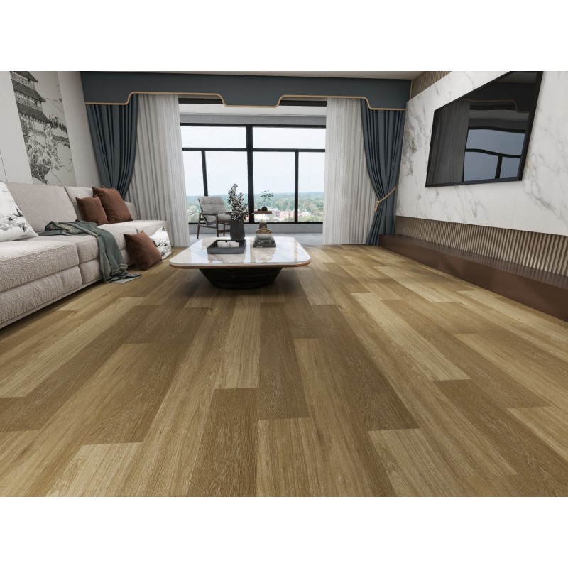 Pavimento In Spc Effetto Legno - Rovere Chocolate Unionwood Pavimento In Spc Effetto Legno - Rovere Chocolate Unionwood