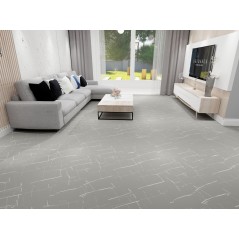 Pavimento In Spc Effetto Pietra - Marmo Venato Grigio Unionwood