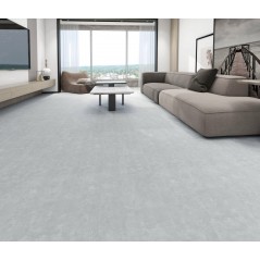 Pavimento In Spc Effetto Pietra - Cemento Chiaro Unionwood