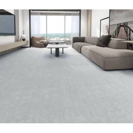 Pavimento In Spc Effetto Legno - Cemento Chiaro Unionwood