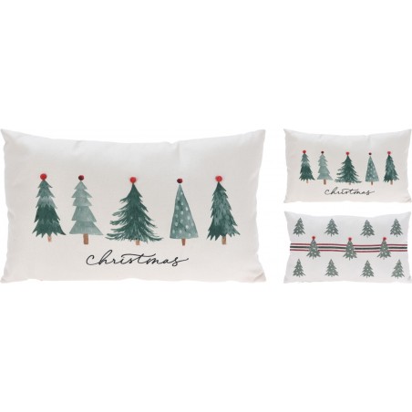 Cuscino Decoravito Alberi Natale 30x50 Cm. Pezzo Singolo