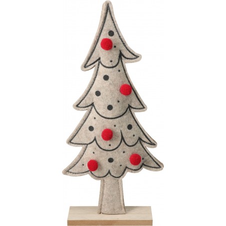 Albero di Natale in Feltro 34 cm. Pezzo Singolo