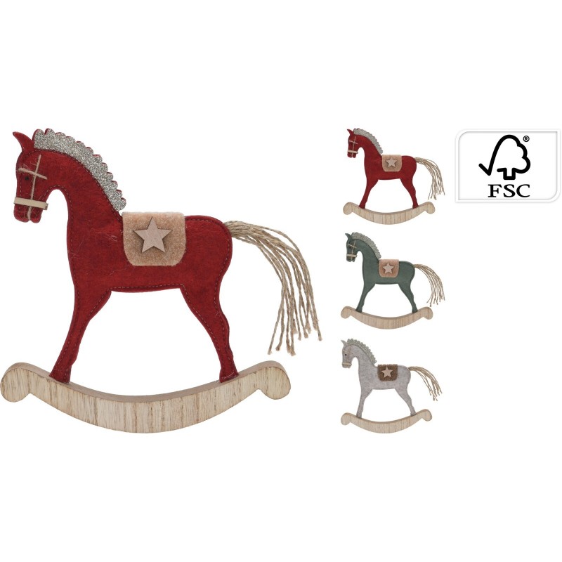 Cavallo a Dondolo 22 cm. Pezzo Singolo