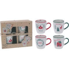 Set 4 Tazze di Natale