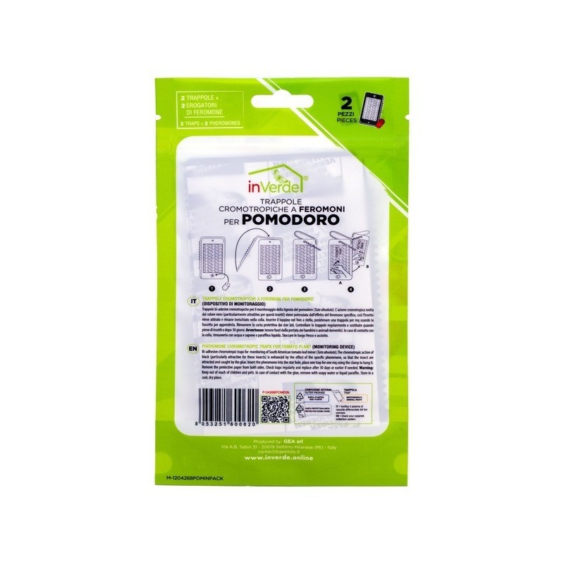 InVerde Chromotropic Sticky Trap for Tomatoes InVerde Chromotropic Sticky Trap for Tomatoes