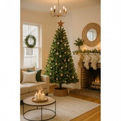 Albero di Natale Charlton Verde h230 Ø135cm PVC