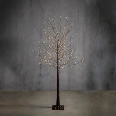 Albero di Natale con 576 LED Bianco Classico con Timer