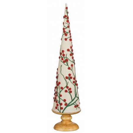 Albero di Natale Decorato Color Bianco 55 cm