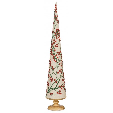 Albero di Natale Decorato Color Bianco 78 cm