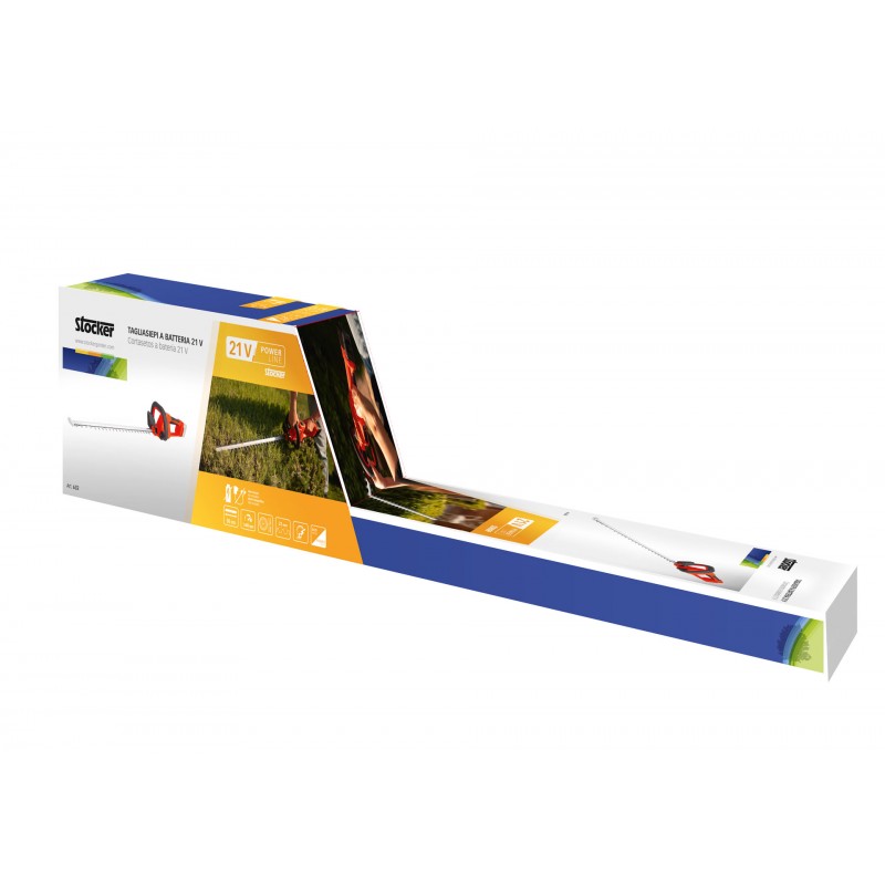 Stocker Tagliasiepi a batteria 21 V senza batteria, senza caricabatterie