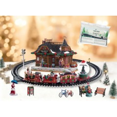 Lemax North Pole Railway Pack con Neve in Omaggio