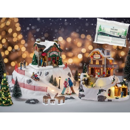 Lemax Ski Village Deluxe Pack con Neve in Omaggio