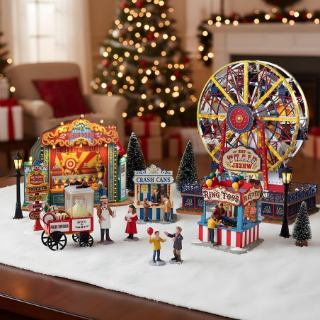 Lemax Luna Park Pack with Free Snow