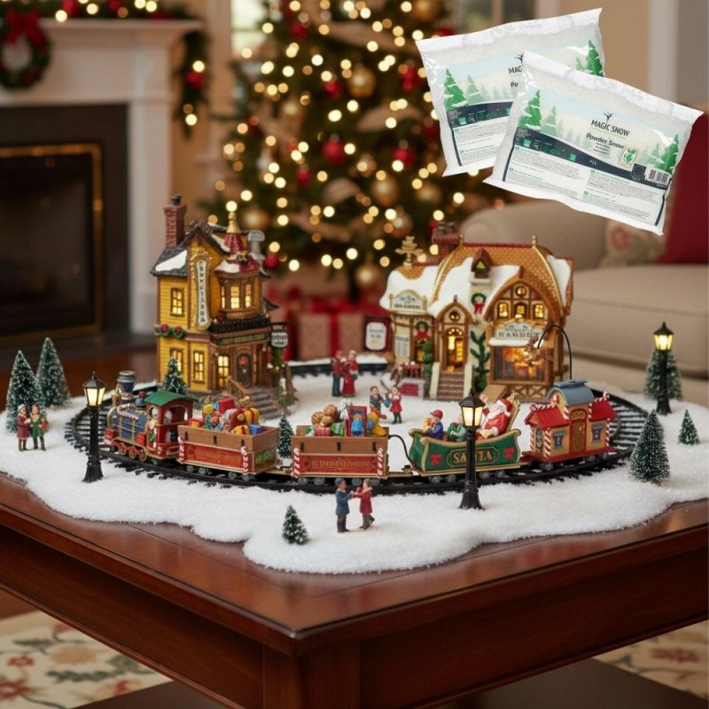 Lemax Starter Pack with Free Snow - The Starlight Express, Devaney's Bakery, Lucy's Chocolate Shop Lemax Starter Pack with Free Snow - The Starlight Express, Devaney's Bakery, Lucy's Chocolate Shop