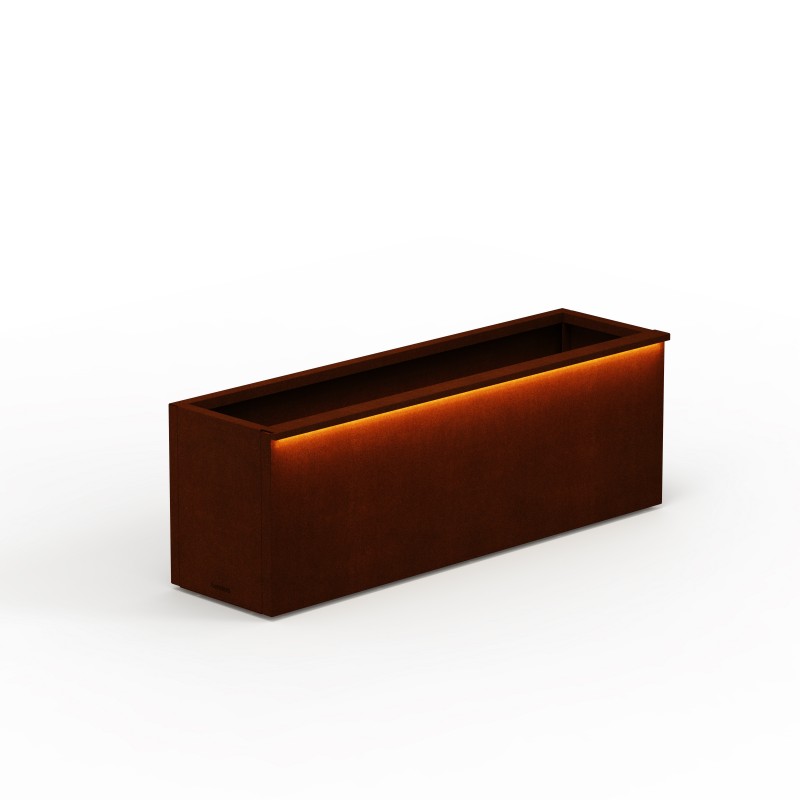 Supporto Magnetico Herstera per Luci in Corten per Fioriere CORTEN 40 - 100x7x3 cm